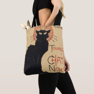 Tournee du Chat Noir Vintage Black Cat Art Nouveau Tote Bag