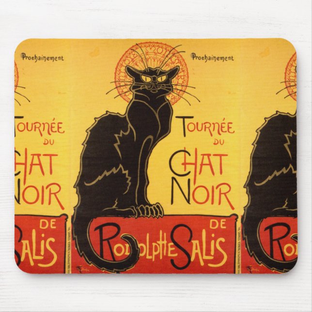 Tournée du Chat Noir - Vintage Poster Mouse Mat (Front)