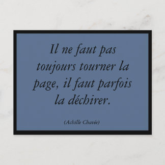 Tourner la page postcard