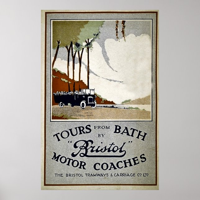 Tours from Bath by Bristol Motor Coaches Poster (Front)