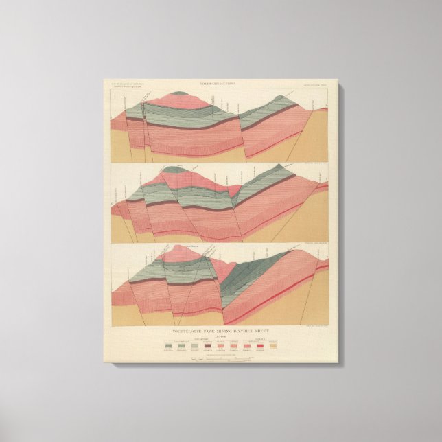 Tourtelotte Park Mining District Sheet Canvas Print (Front)