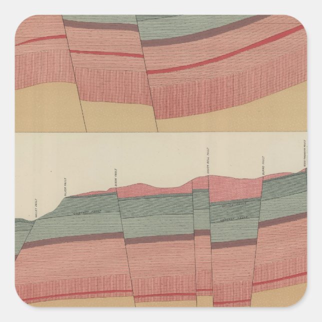 Tourtelotte Park Mining District Sheet Square Sticker (Front)