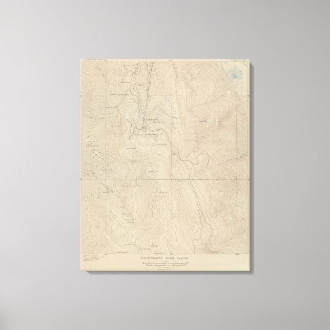 Tourtelotte Park Special Atlas Map Canvas Print (Front)
