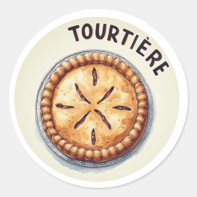 Tourtière Sticker (Front)