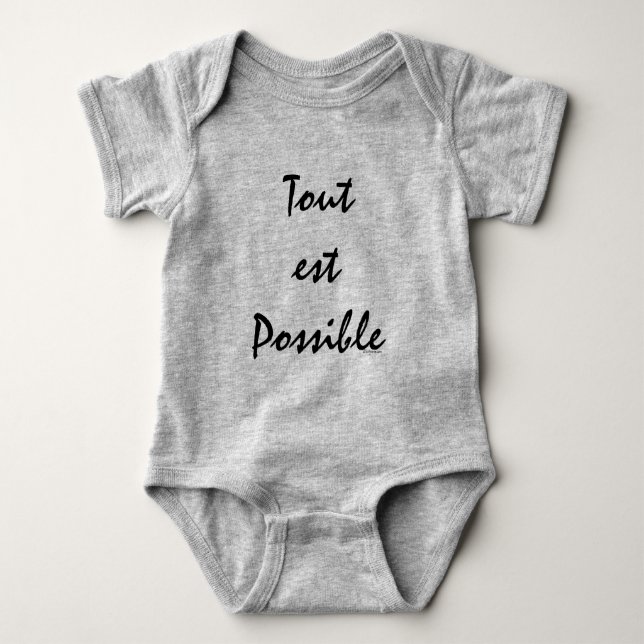 Tout est Possible Baby Bodysuit (Front)