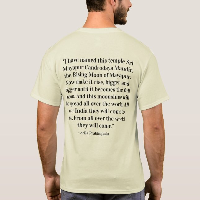 TOVP/Srila Prabhupada Two-sided Shirt (Back)