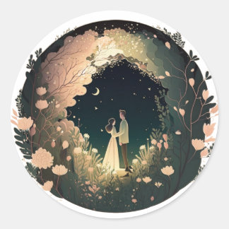 tow lover classic round sticker