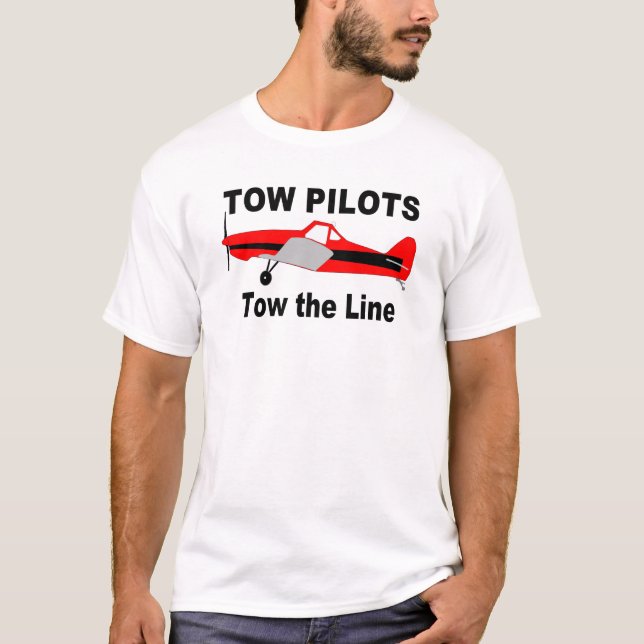 Tow Pilots Tow the line T-Shirt (Front)