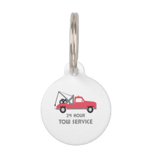 Tow Service Pet Tag