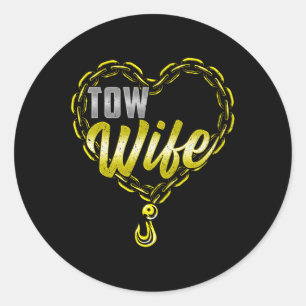 Tow Tow Truck Driver Tow Trucker Classic Round Sticker