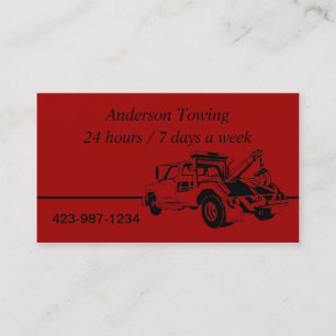 Tow Truck  Business Card