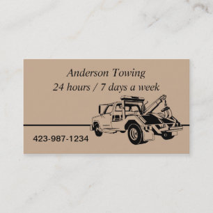 Tow Truck  Business Card