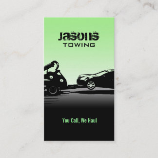 Tow Truck Business Cards