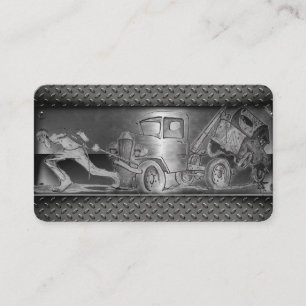 Tow truck drawing business card