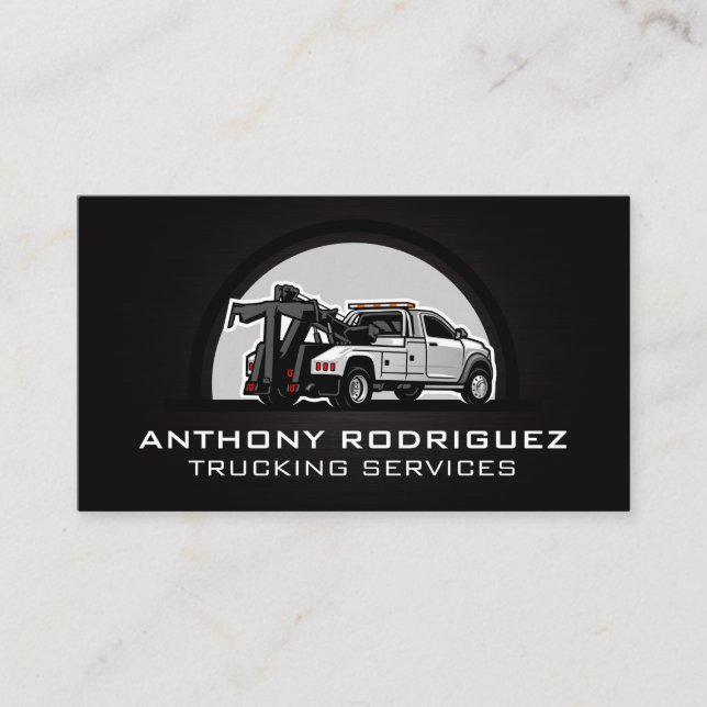 Tow Truck Driver | Auto Services Business Card (Front)