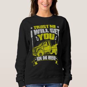 Tow Truck Driver Breakdown Lorry - Thin Yellow Lin Sweatshirt