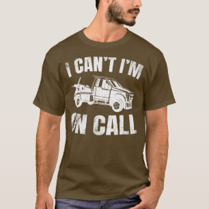 Tow Truck Driver Breakdown Lorry - Thin Yellow Lin T-Shirt