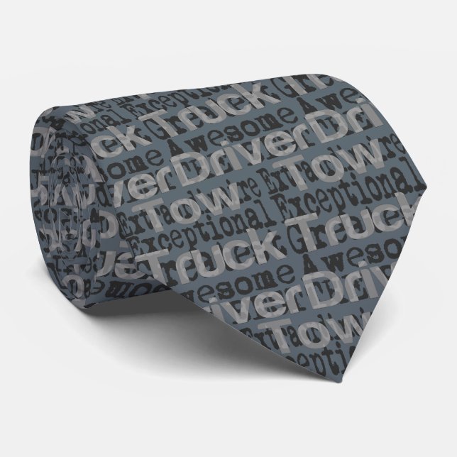 Tow Truck Driver Extraordinaire Tie (Rolled)