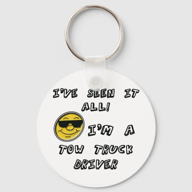 Tow Truck Driver Key Ring (Front)