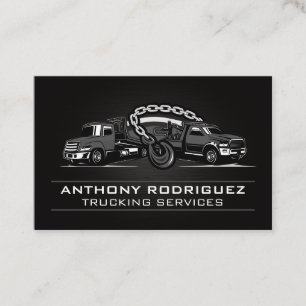 Tow Truck Hook Transport Services Business Card