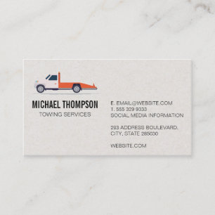 Tow Truck Icon Business Card