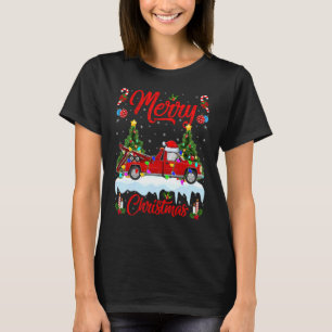Tow truck Lights Xmas Tree Santa Tow truck Chris T-Shirt