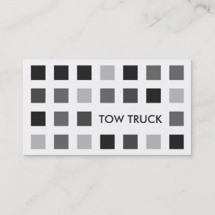 TOW TRUCK (mod squares) Business Card