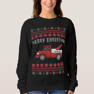 Tow Truck Ugly Christmas Sweater