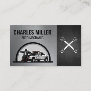 Tow Truck Wrenches Auto Services Business Card