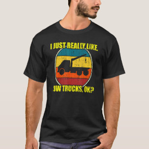 Tow Trucker Driver Hooking Vehicle Towing T-Shirt