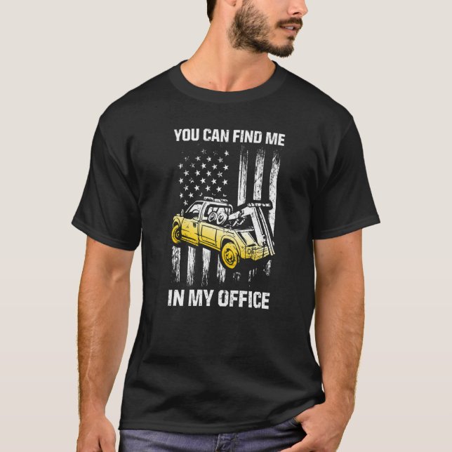 Tow Trucker Tow Truck Driver Tow Operator Breakdow T-Shirt (Front)