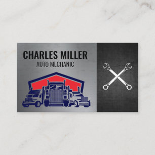 Tow Trucking Wrenches Auto Services Business Card
