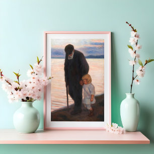 Towards the Evening, Hugo Simberg Poster