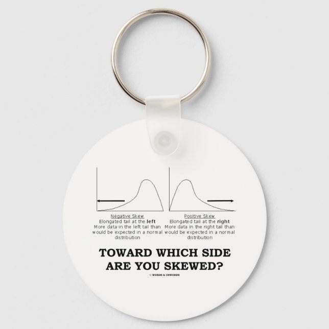 Towards Which Side Are You Skewed? Key Ring (Front)