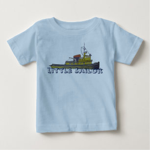 Towboat tugboat graphic draw cover baby T-Shirt