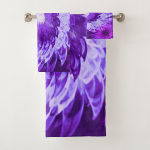 Towel Fantasy Flowers Purple