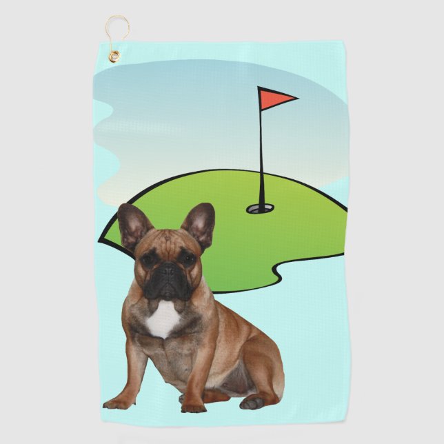 towel Golf french bulldogge (Front)