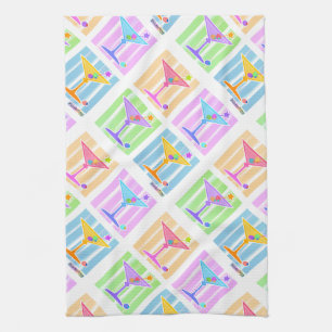 TOWEL - PASTEL MARTINIS Pop Art