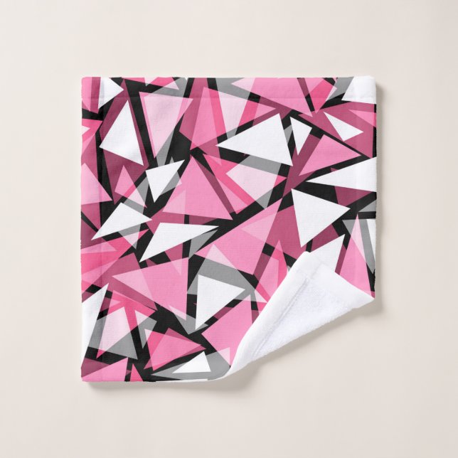 Towel Seamless geometric triangles shapes pattern  (Wash Cloth)