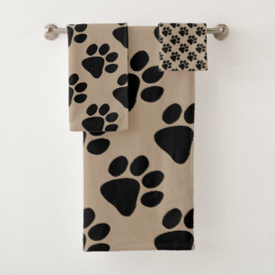 Towel Set - Puppy Paw Print