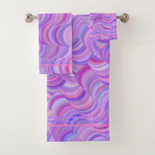 Towel Set - Purple Curves