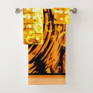 TOWEL SET, warm tones