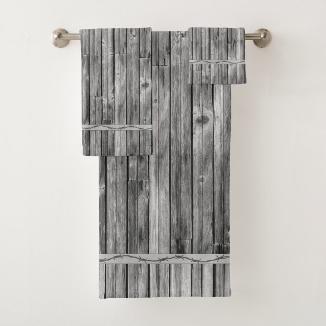 Towel Set - Weathered Barn Wood (Insitu)