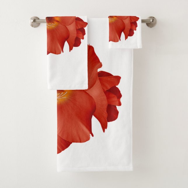 Towel Sword Lily Red Yellow (Insitu)