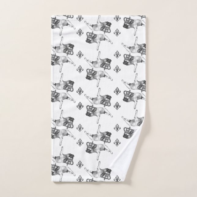 Towels French Bulldog (Hand Towel)