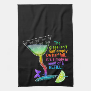 TOWELS - GLASS HALF FULL