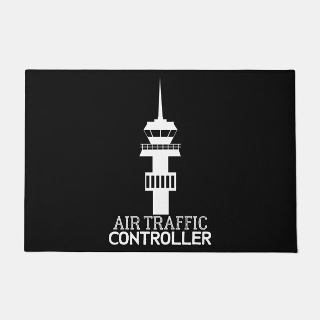 Tower Air Traffic Control Controller ATC Aviation Doormat (Front)