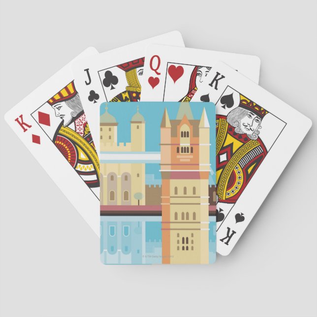 Tower Bridge 2 Playing Cards (Back)