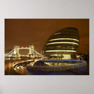 Tower Bridge, and Greater London Authority Poster