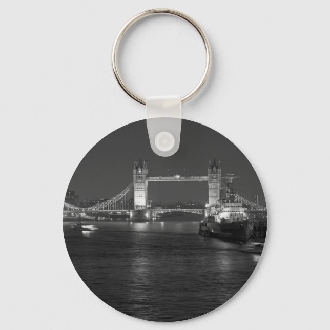 Tower Bridge and HMS Belfast Key Ring (Front)